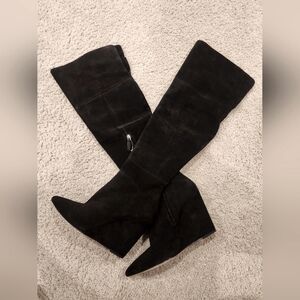 Pour la Victorie over the knee boots, size 9.5, color black